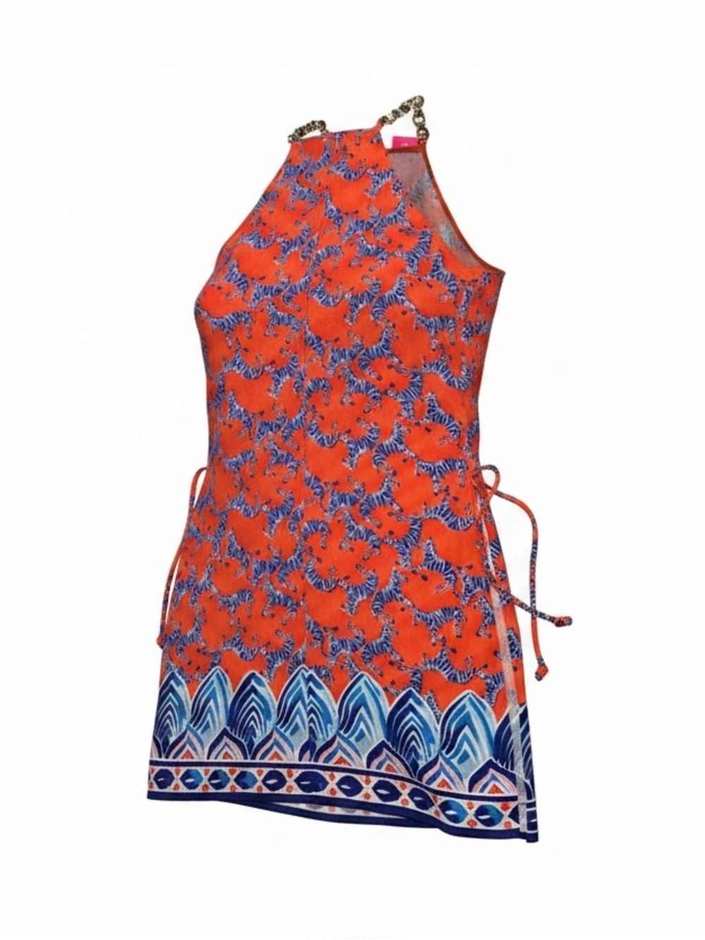 šREDUCED TODAY ONLY $62 NWT Lilly Pulitzer Pearl Romper Picante Coral Heebee - Picture 4 of 9